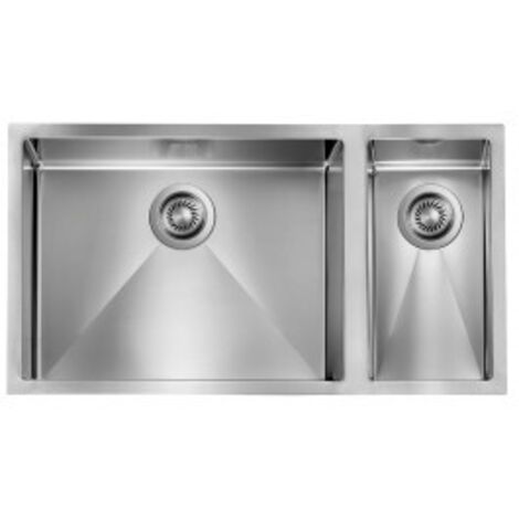 CM Lavello IX Filo Raggiato 3'' 81X45X19 2 vasche a sinistra