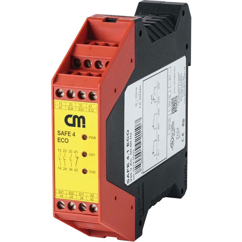 Cm Manufactory Relais de sécurité safe 4.2eco 24 v/dc, 24 v/ac A584682