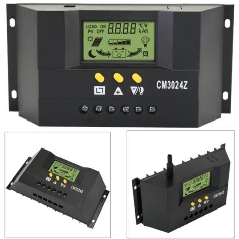 CM3024Z 30A générateur de contrôleur de charge solaire 12V / 24V pour batterie de panneaux solaires KIT ECONOMIE D\'ENERGIE