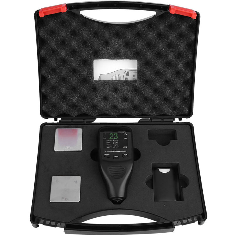 CM8806FN Testeur de jauge d'épaisseur de revêtement numérique LCD portable 0-1250 ° m / 0-50 mil