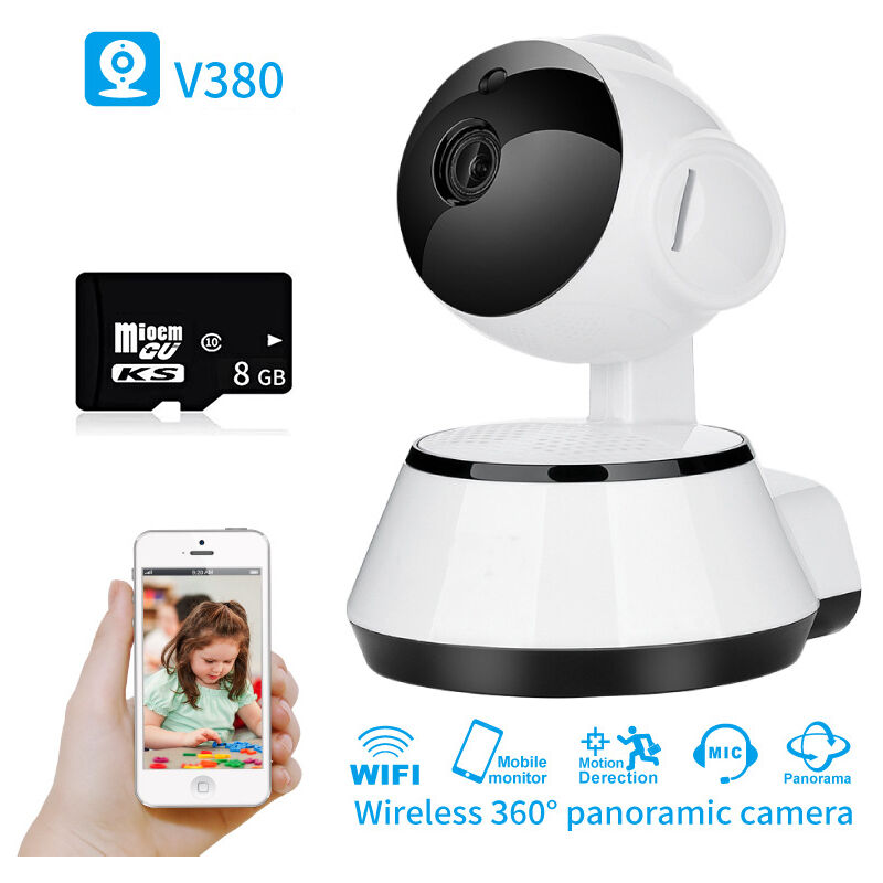 

Cámara de seguridad para el hogar inalámbrica WiFi Video Baby Monitor Audio bidireccional HD 720P Cámara de visión nocturna