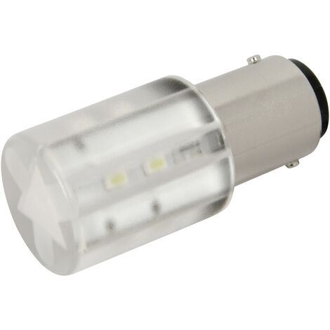 CML 1856035W LED-Signalleuchte Kaltweiß   BA15d 24 V/DC, 24 V/AC    1400 mcd