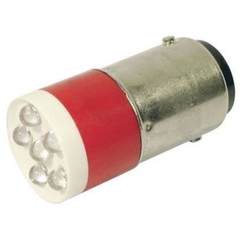 CML 18640350C Luce di segnalazione a LED Rosso BA15d 24 V/DC, 24 V/AC 1260 mcd