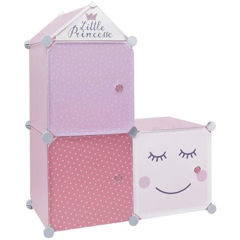 Maison Exclusive - Scaffale Portaoggetti per Bambini con 6 Cubi Rosa in PP