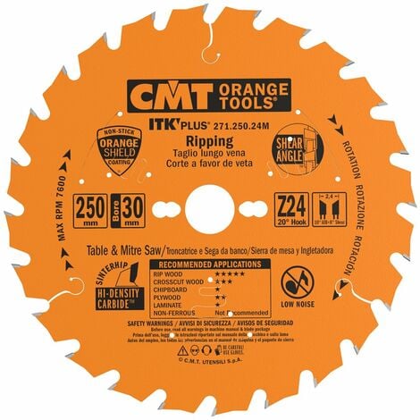 CMT 271.250.24M LAMA CIRCOLARE (ULTRA ITK) HW 250x2.4/1.6x30 Z24 ATB+S