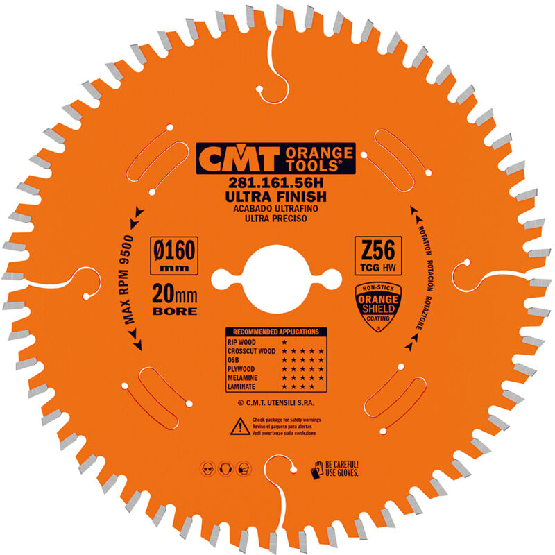 281.161.56h Lame Circulaire Hw 160x2.2/1.6x20 Z56 Tcg -3°neg