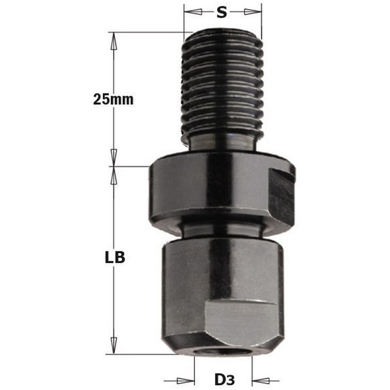 

CMT 796.140.00 - Mandril portafresas s m14x2 x pinzas 6-6.35-8-9.5