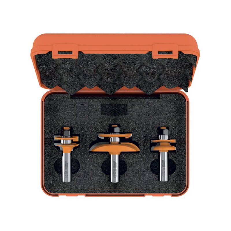 CMT - 800.518.11 jeu de 3 fraises plate bande hw S=12,7