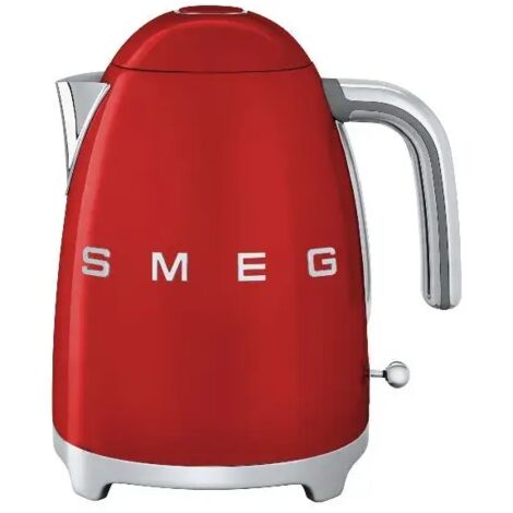 CMT – Bouilloire sans fil 1.7 L rouge – Socle 360° – Acier inox verni – Arrêt automatique – Filtre anti-calcaire amovible