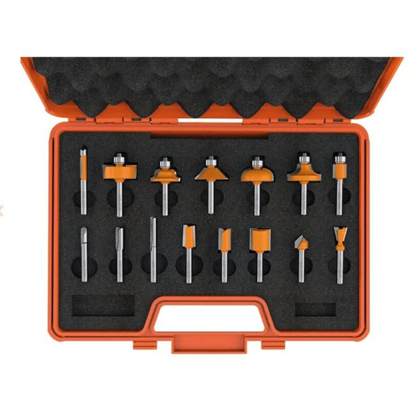 CMT - Coffret 15 fraises profil pour défonceuse queue 6,35mm