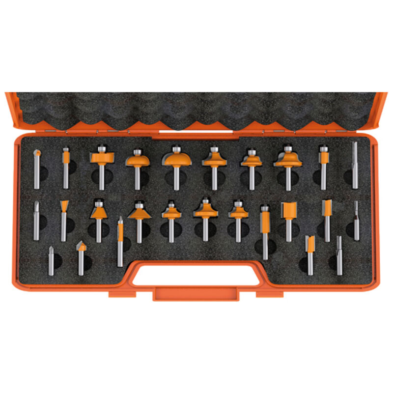CMT - Coffret 25 fraises carbure profil Q=8mm