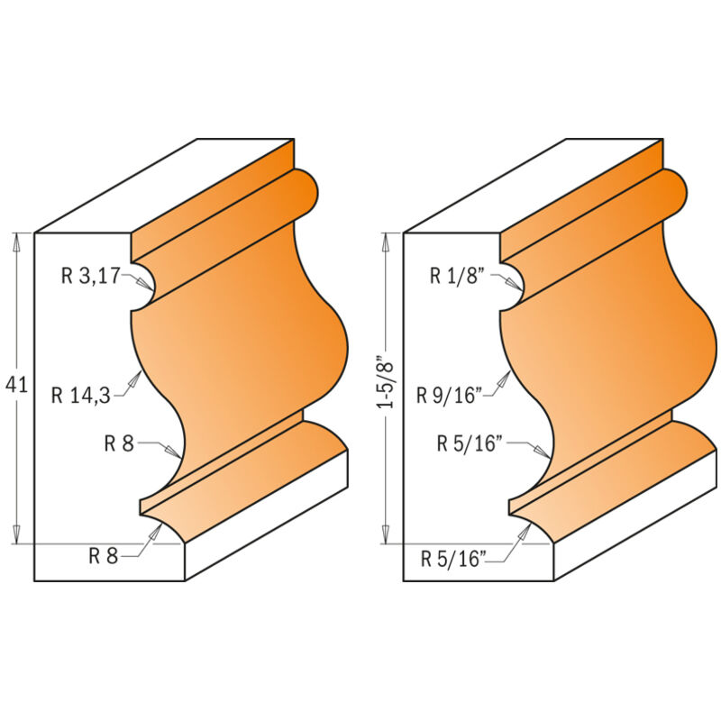 CMT - 955.902.11 hm-fraise pour cadre D=27X41S=12 + roulement dr.