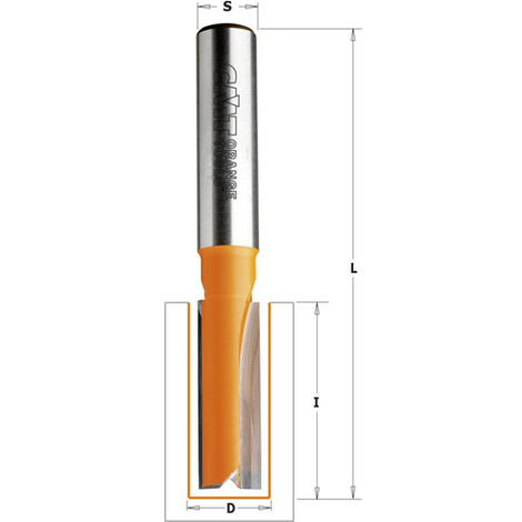 CMT : Fraise carbure droite longue 9.5 mm - queue 6.35 mm
