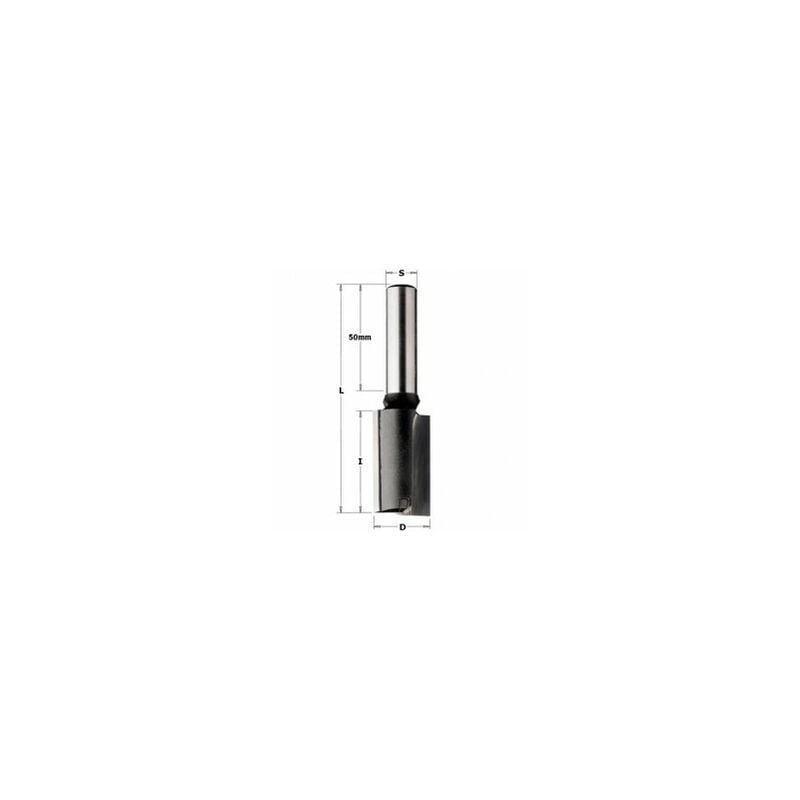CMT - Fraise carbure droite 22mm longue - Queue 12mm