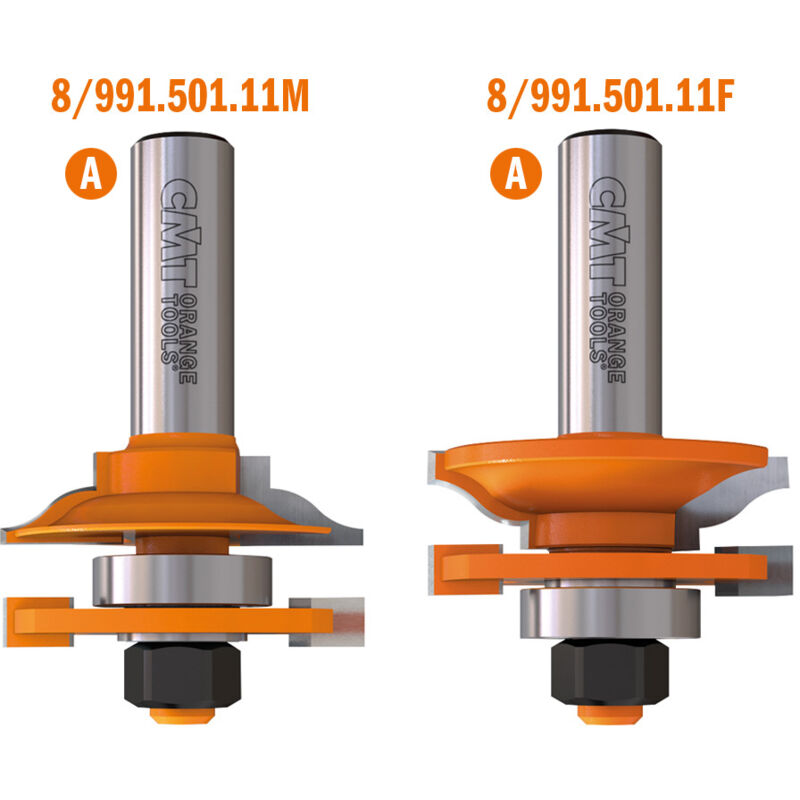 CMT - 891.503.11 jeu de fraises pour profil et controprofil hw (m+f) S=12,7 D=44,4X22 (c)