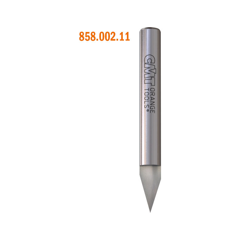 CMT - 958.001.11 fraise a pointe laser (60 dgr) hm S=8 D=13X11 Z=3