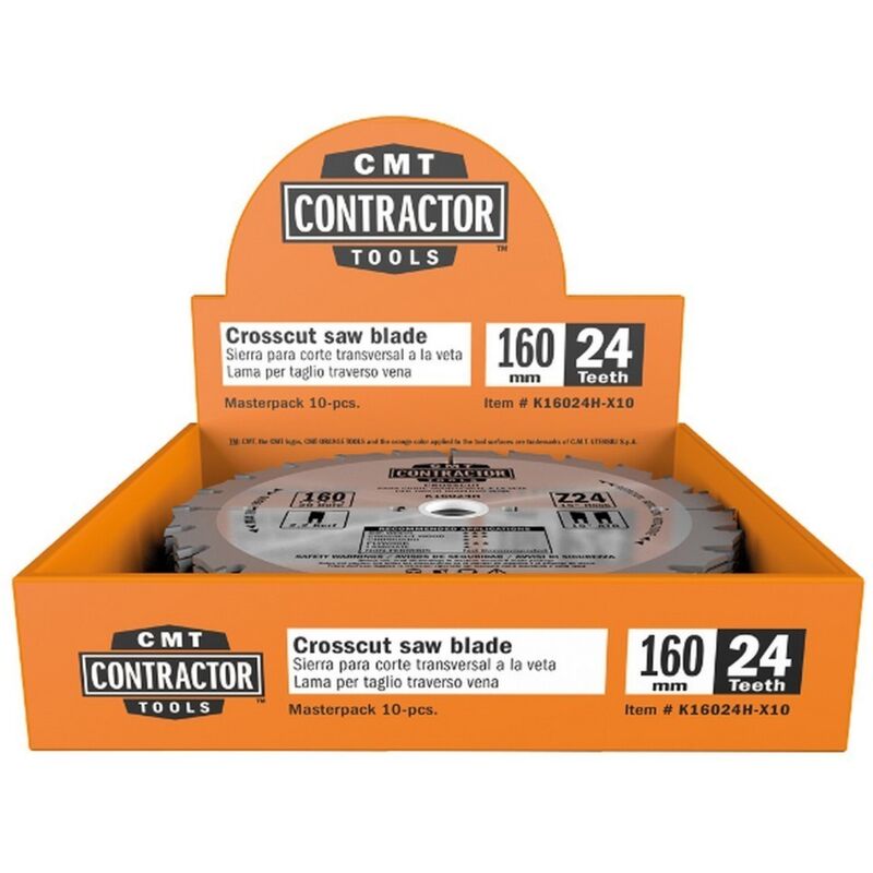 

CMT K25040M-X05 - Sierras circulares contractor para corte transversal a la veta 250x2.6/1.8x30
