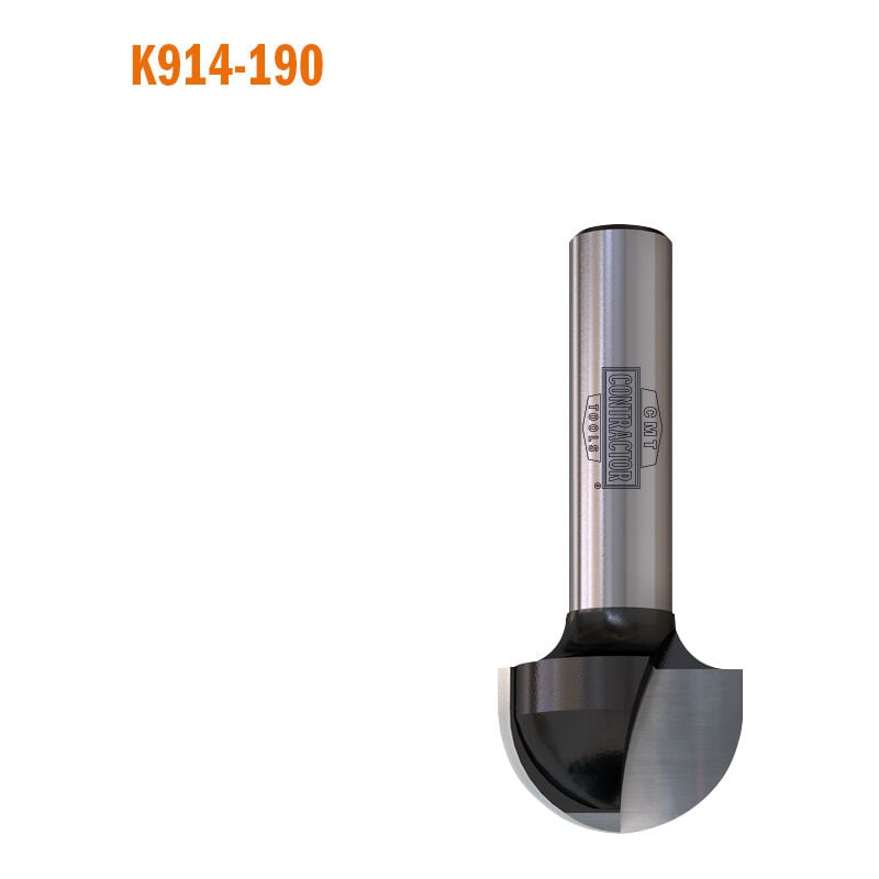 K914-095 fresa raggio convesso hw Z2 S=8 D=9.5x9.5x40 R=4.75 dx