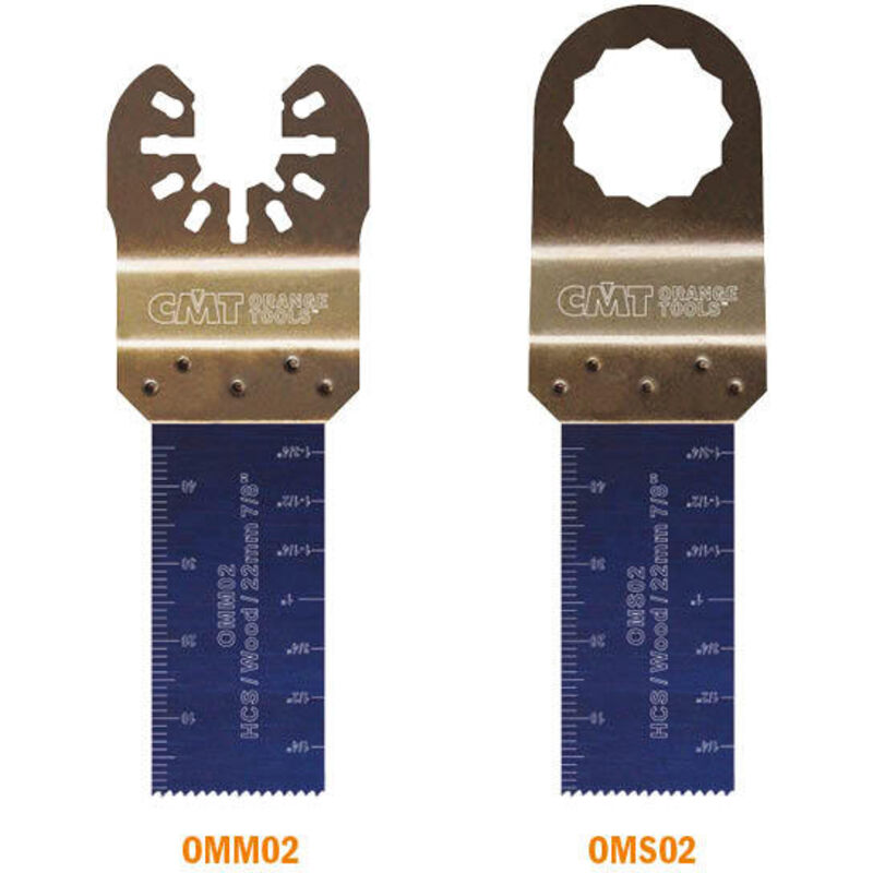 CMT - OMM02-X5 22MM lame plongeante et de coupe à ras pour bois