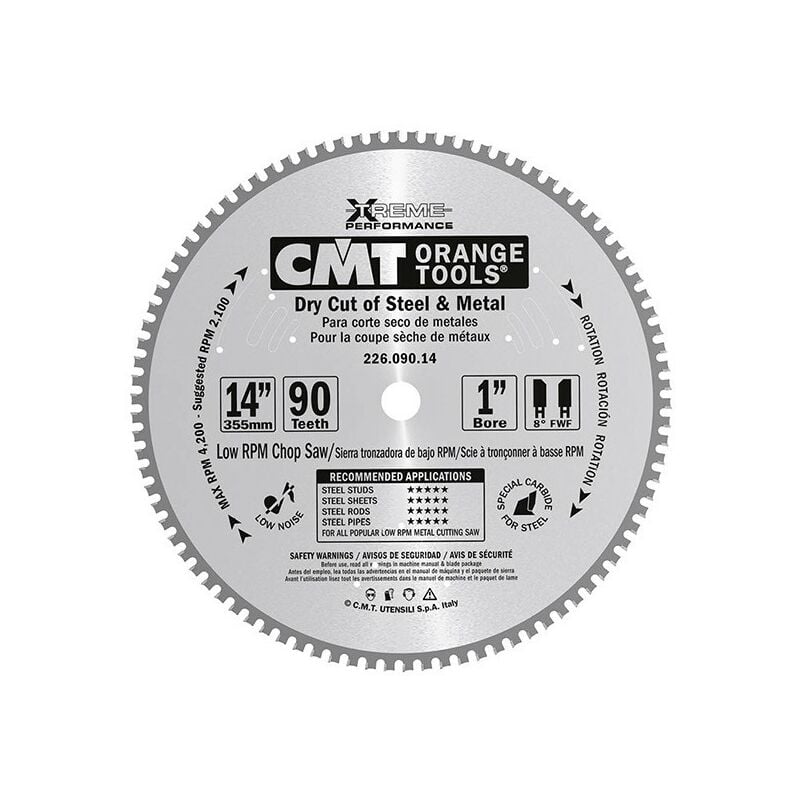 CMT - Lame carbure industrielle 305 z= 80 - métaux ferreux , pvc