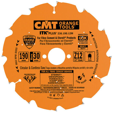 CMT: Lame diamant 160 z=4 pour fibrociment - Alésage 20mm