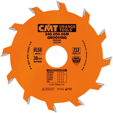 CMT Orange Tools 240,060,07 m scie circulaire à rainer 180 x 30 x 6 z 18 droite