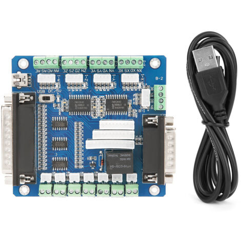 CNC 5-Achsen-Schrittmotortreiber-Steuerplatine für MACH3-Schnittstelle