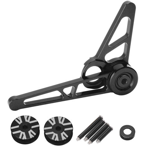 CNC-gefräster Kettenspanner aus Aluminiumlegierung für 6-Gang-Fahrräder mit Schaltwerk, Schwarz