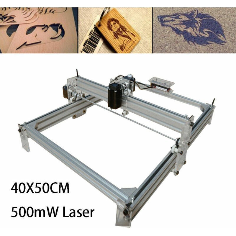 Gojoy - cnc laser machine de gravure bricolage fraisage machine de gravure machine de gravure 500mW 40 x 50CM bureau laser coupe Cutter pour bois