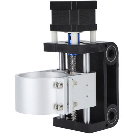 CNC Z-Achsen-Motorhalterung 52 mm für 3018 Pro Fräsmaschine, schwarze Aluminium-Motorspindelhalterung zum Gravieren und Bohren.