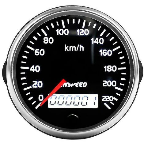 Cnspeed Gps Speedometer 12v/24v 85mm 220km/h For Car Motorcycle--
