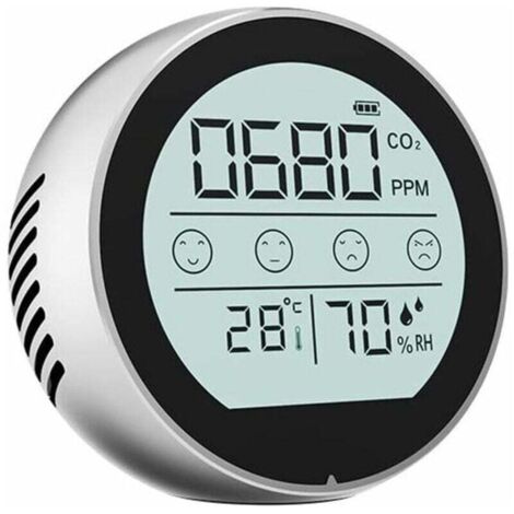 CO2 compteur de dioxyde de carbone humidité température outil de détection polyvalent bureau à domicile intelligent intérieur extérieur haute précisions moniteur de qualité de l'air