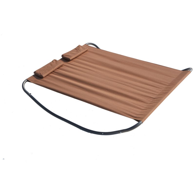 

Coachella chocolate: cama de jardín y tumbona mecedora para 2 personas - Chocolate