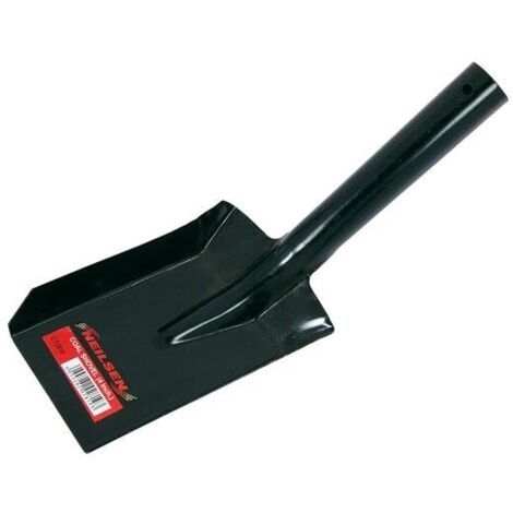 COAL SHOVEL 4"" SMALL BLACK METAL FIREPLACE CONTRACTORS SPADE PET DOG SCOOP CT281