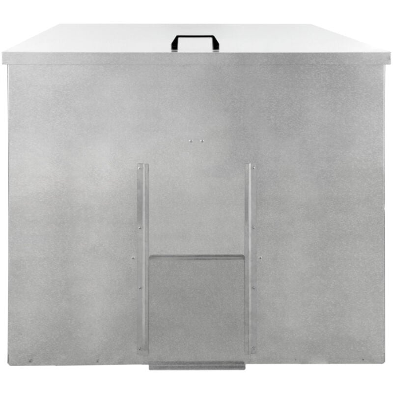 Coal Storage Bunker 500kg 772L Galvanised Steel Raised Metal Base at ...