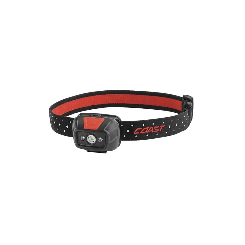 Markenartikel - Coast - fl19 - lampada frontale - intensità luminosa dimmerabile - luce bianca/rossa - 320 lumen
