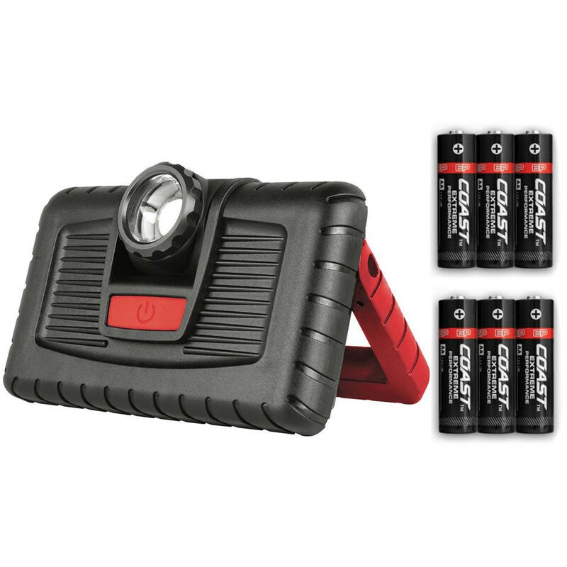 Coast - PM310 Worklight & 6x aa Batteries - Black