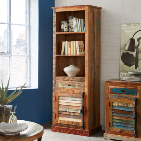 Coastal Narrow Bookcase - Wood - L40 x W60 x H185 cm