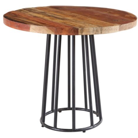 Coastal Round Dining Table - Wood - L90 x W90 x H78 cm