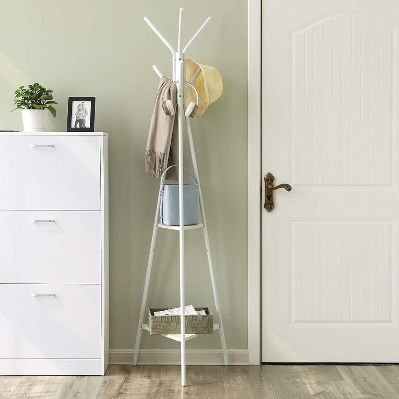 white coat tree stand