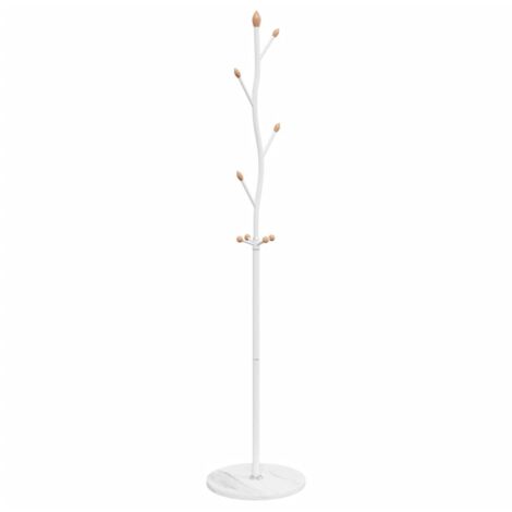 Coat Stand White 177 cm Powder-coated Iron vidaXL