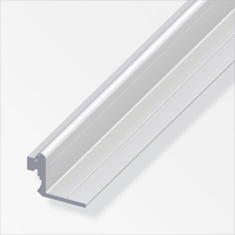 coaxis®-Anschlag-Profil 1 m, 23.5 mm Aluminium eloxiert silber Profil