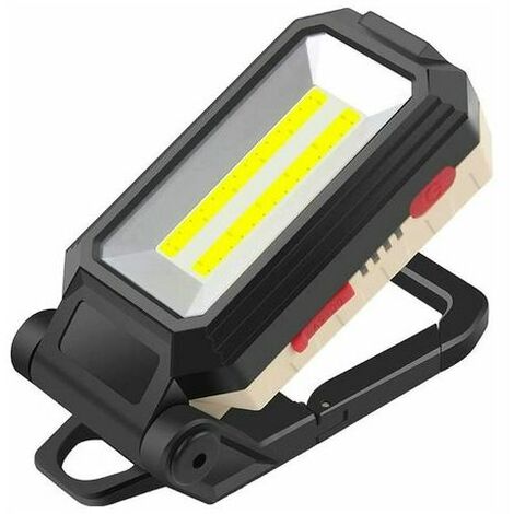 COB-Arbeitsleuchte, 10 W LED-Scheinwerfer, wiederaufladbare tragbare Inspektionsleuchte, magnetische Taschenlampe mit USB für Autoreparatur, Angeln, Camping, Wandern