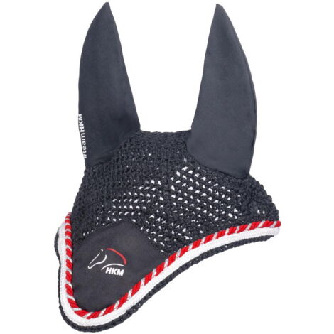 Cob, Blanc 1200: Casquette polaire HKM modèle cheval avec passementerie contrastée