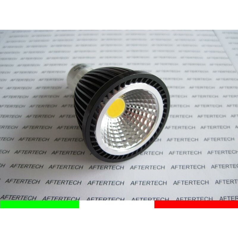 Image of Aftertech - cob GU10 5w lampadina led 120° bianco caldo 220V faretto dicroica