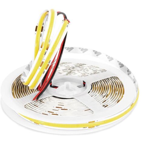 cob led rollo cob 320 led/metro con cinta adhesiva 3m ip65 luz cálida 2.7k