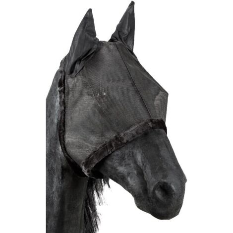 cob, Noir 10: Masque de paddock en maille pour la protection des yeux et des oreilles