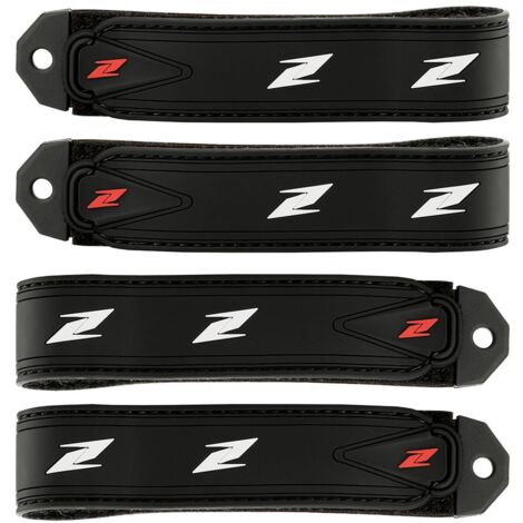 Cob, Noir: Kit d'attaches velcro de remplacement pour les protège-jambes Active-Fit 4-pack