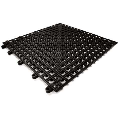 COBA, Plancher Flexi, lot de 9, noir, L x l 300 x 300 mm
