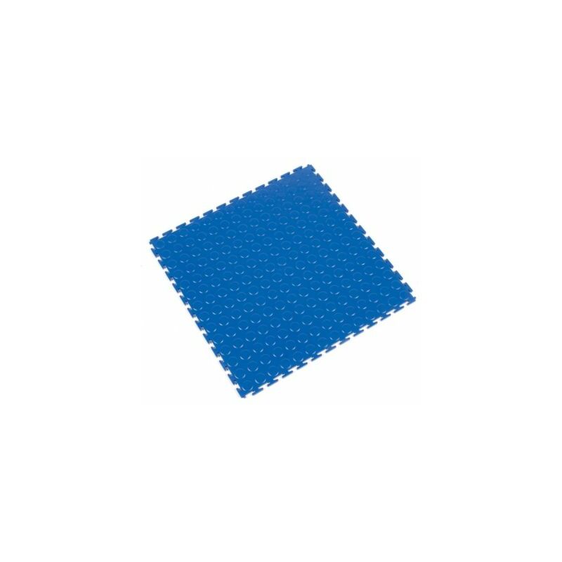 PVC-Bodenplatte, VE 8 Stk - mit genoppter Oberfläche - blau Antirutschmatte - Coba
